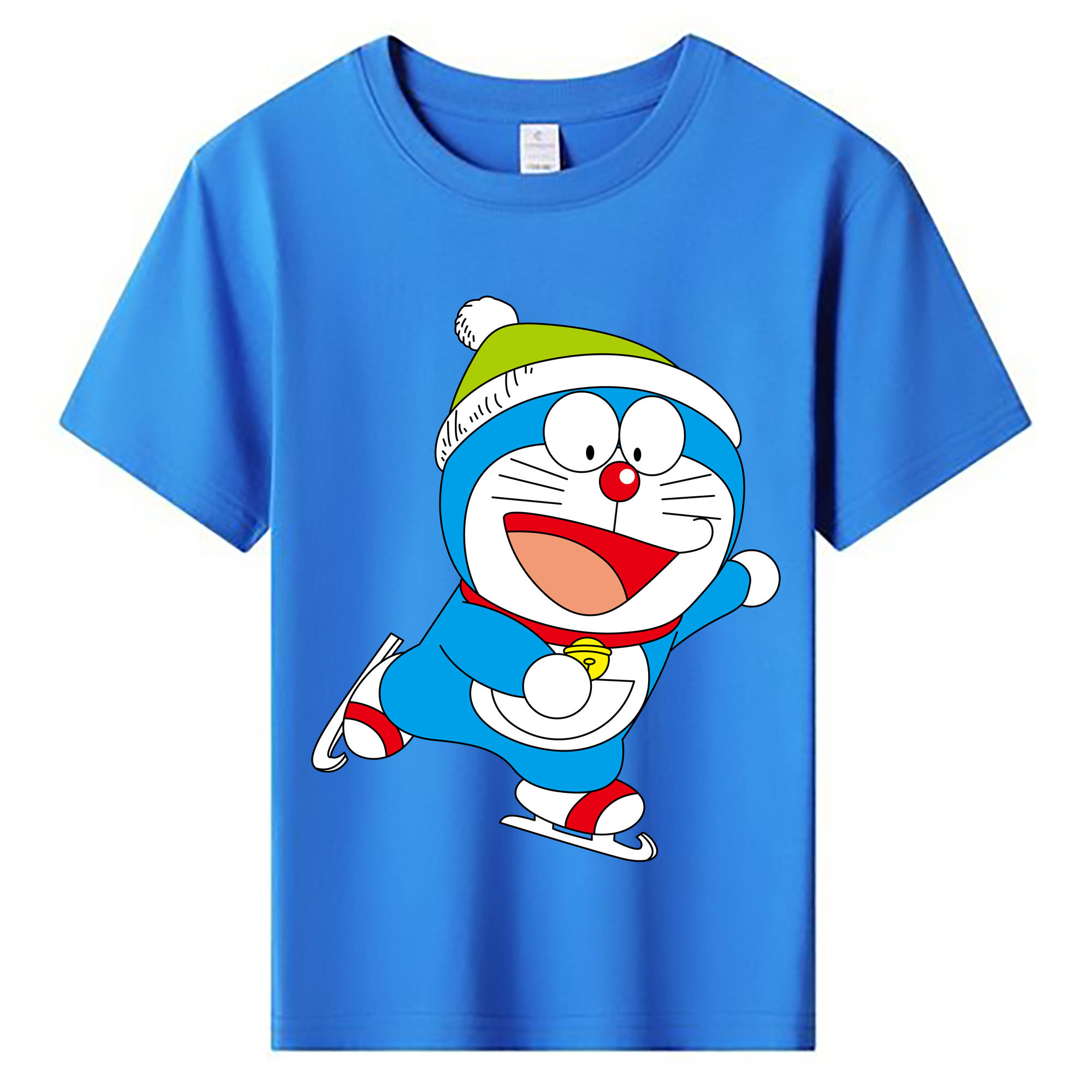 （画像用） ドラえもん Doraemon 綿100％キッズTシャツ（フロントプリント）